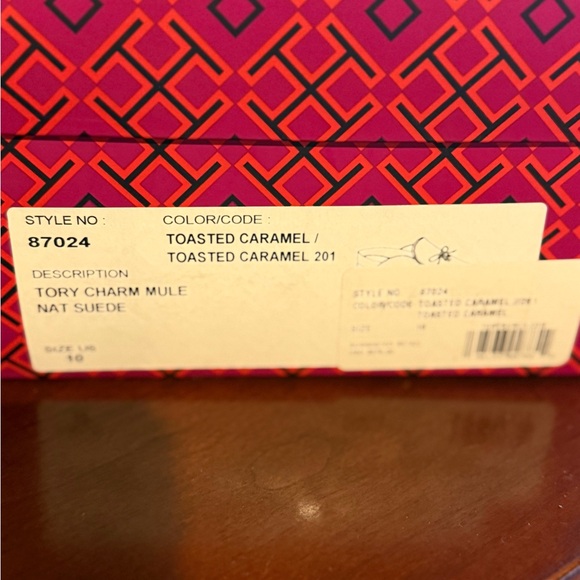 Tory Burch Toasted Caramel Suede Mules - Picture 4 of 4